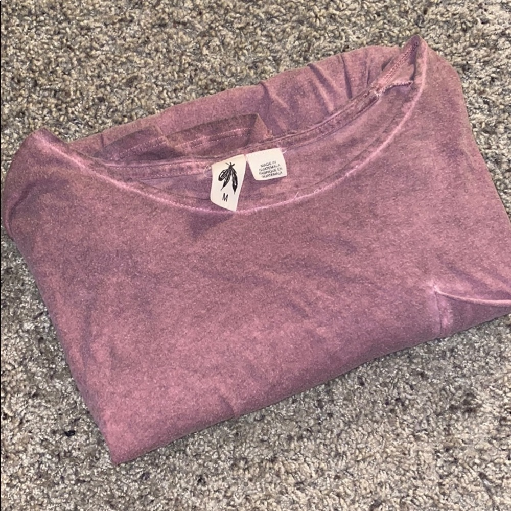 Urban Outfitters - Medium - Maroon Red Wash Hem T